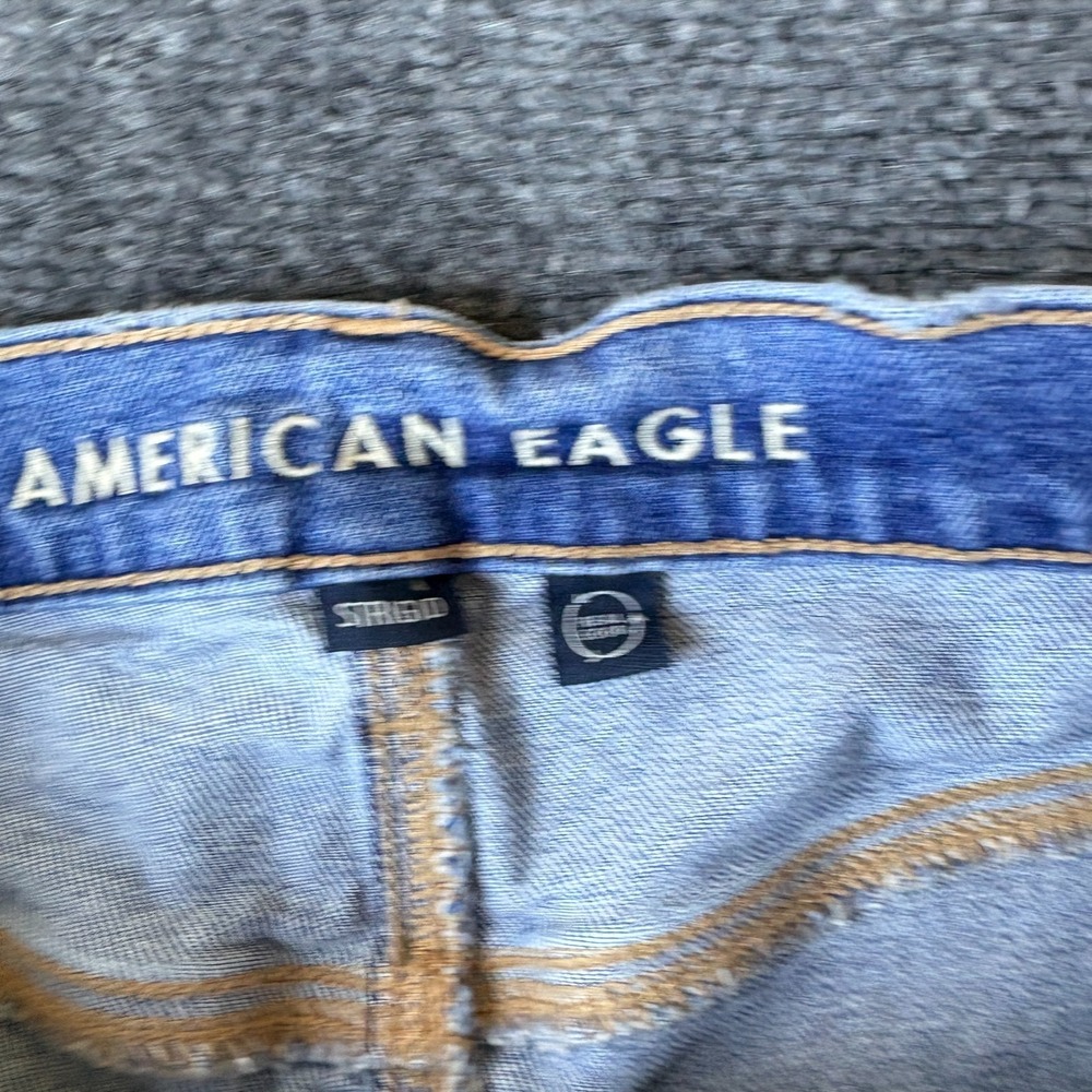 American Eagle Outfitters Strigid Jeans Women 29x29 Blue Denim Cotton Distressed - Picture 8 of 13